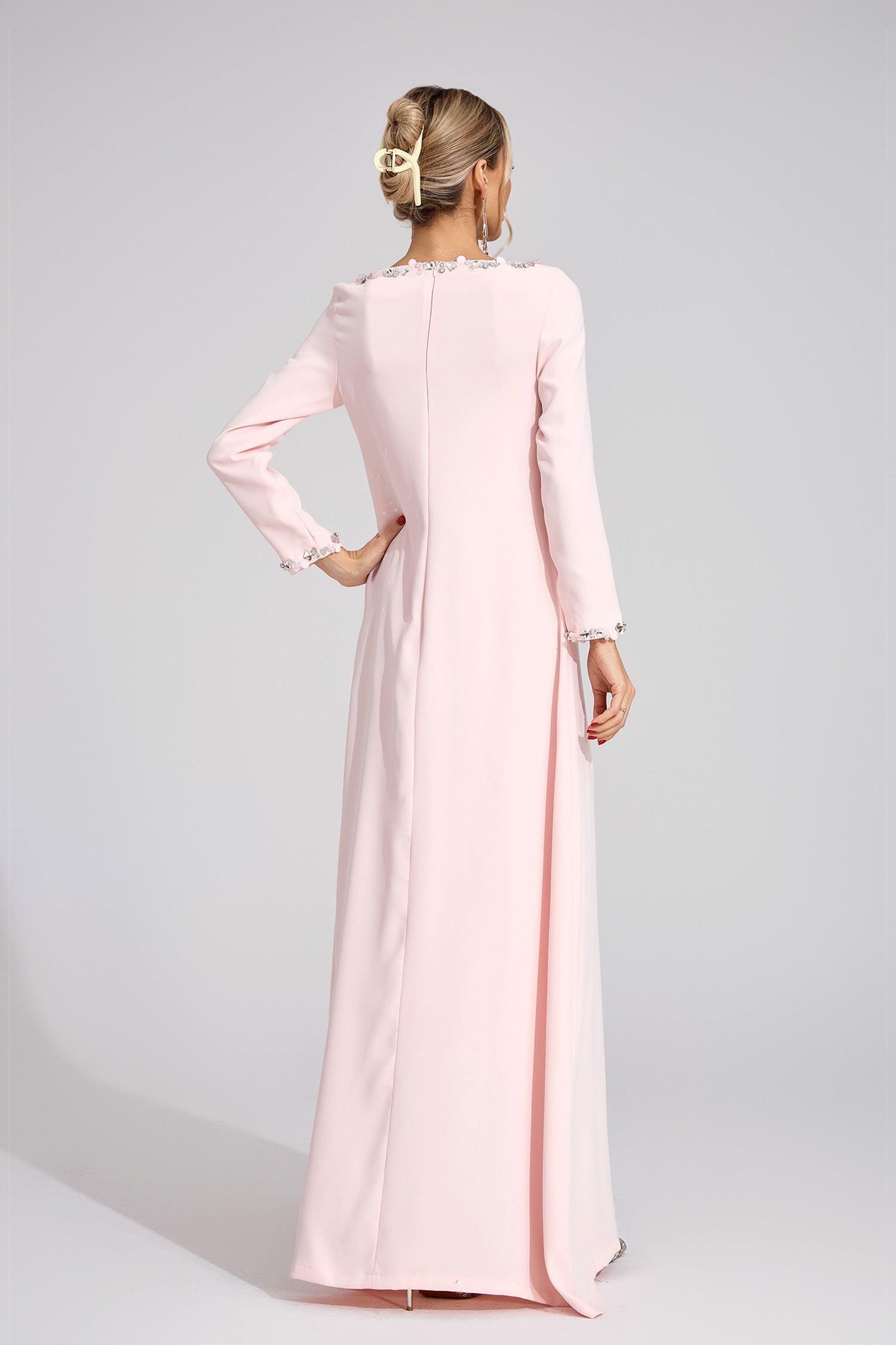 Quorvane Pink Relaxed Maxi Dress