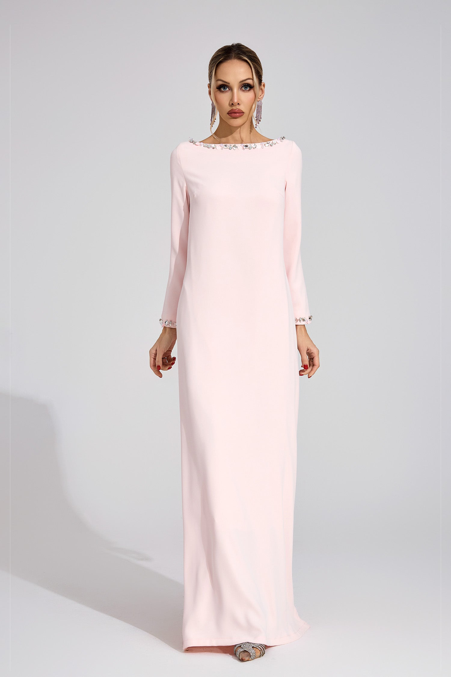 Quorvane Pink Relaxed Maxi Dress