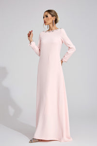 Quorvane Pink Relaxed Maxi Dress