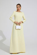Quorvane Yellow Relaxed Maxi Dress