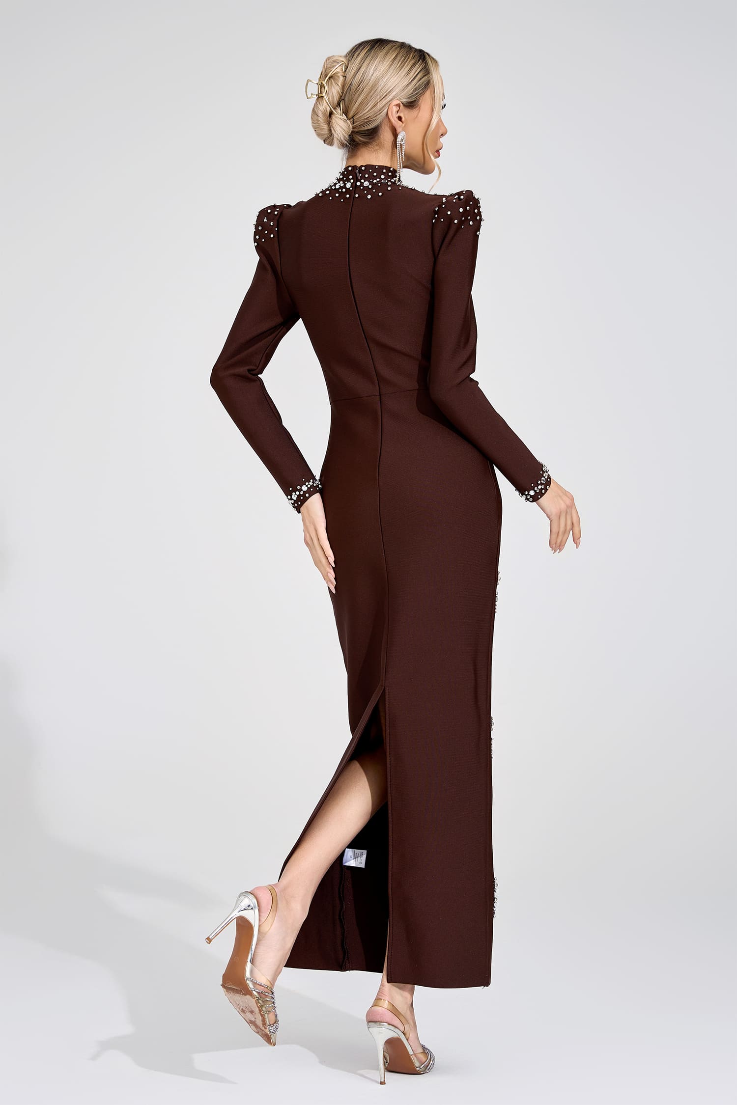 Domna Brown Bandage Maxi Dress