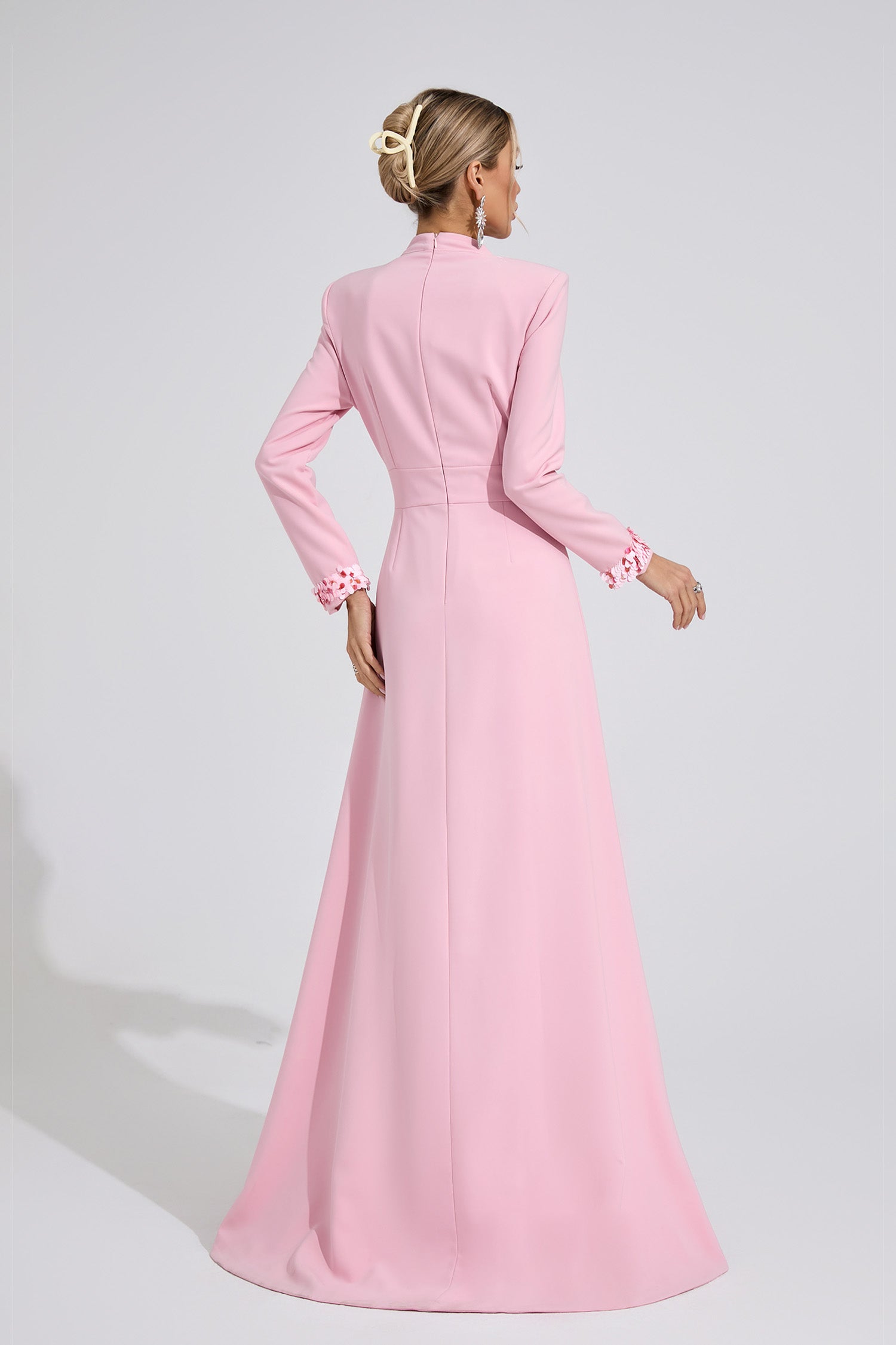 Bedwyr Mermaid Maxi Dress In Light Pink