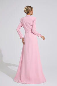 Bedwyr Mermaid Maxi Dress In Light Pink