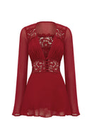 Selvaris Lace Mini Dress