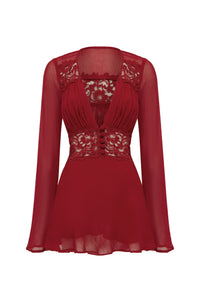 Selvaris Lace Mini Dress