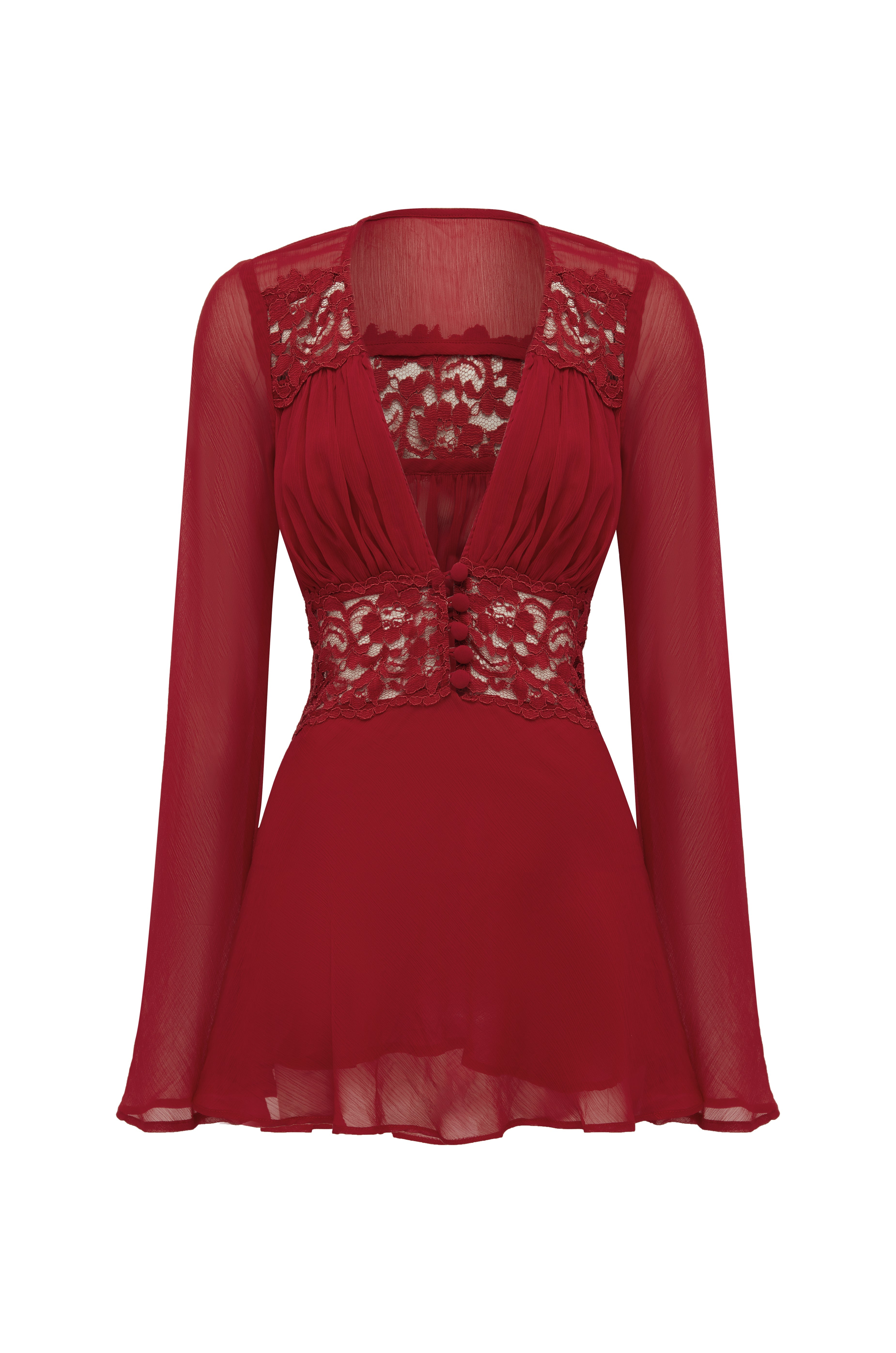 Selvaris Lace Mini Dress