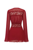 Selvaris Lace Mini Dress