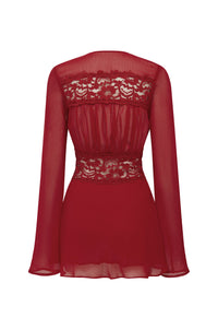Selvaris Lace Mini Dress