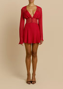 Selvaris Lace Mini Dress