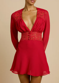 Selvaris Lace Mini Dress