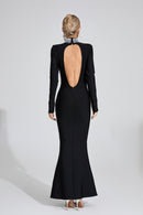 Einav Diamond Maxi Dress In Black