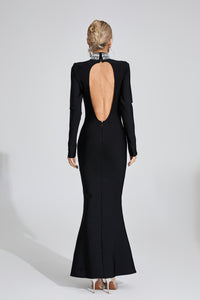 Einav Diamond Maxi Dress In Black