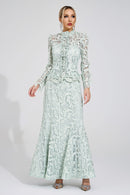 Mervion Green Lace Set