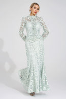 Mervion Green Lace Set