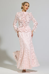 Mervion Pink Lace Set