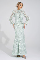 Mervion Green Lace Set
