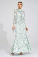 Mervion Green Lace Set