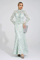 Mervion Green Lace Set