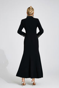 Quelvaron Black Diamond Maxi Dress