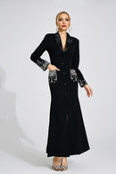 Quelvaron Black Diamond Maxi Dress