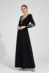 Brithoran Black Diamond Maxi Dress