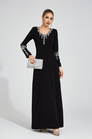 Brithoran Black Diamond Maxi Dress