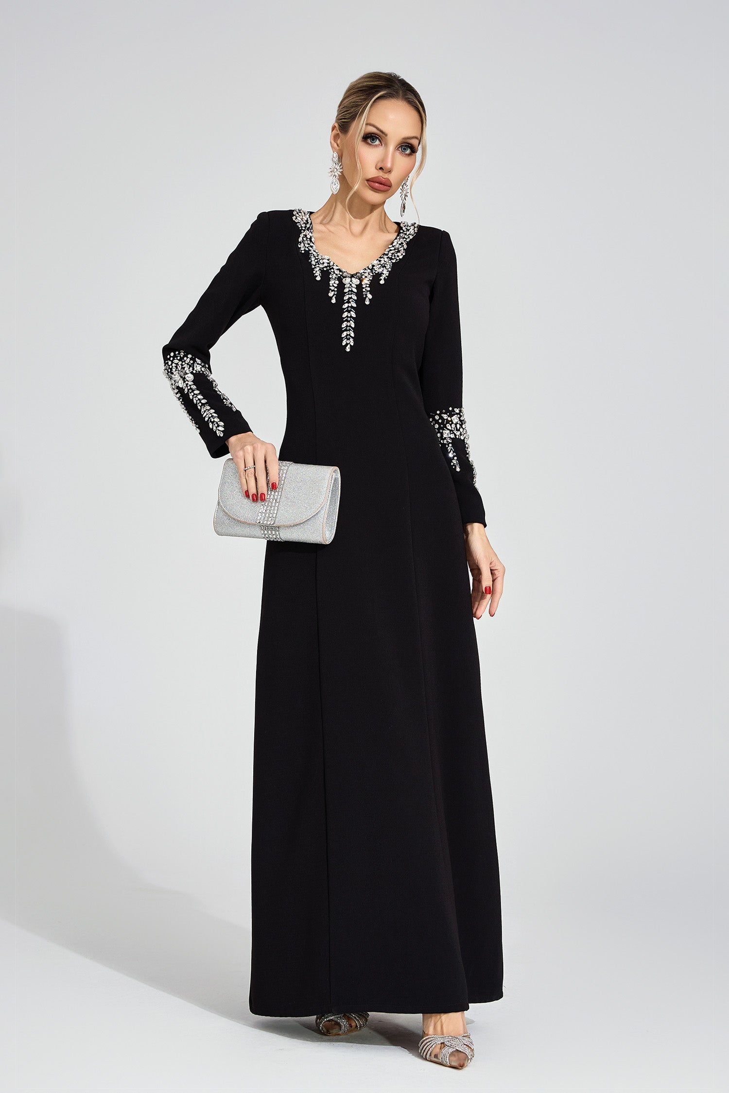 Brithoran Black Diamond Maxi Dress