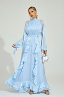 Dorviel Ruffled Maxi Dress In Blue