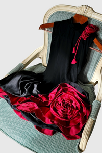 Alyvia Flower Appliqué Mini Dress