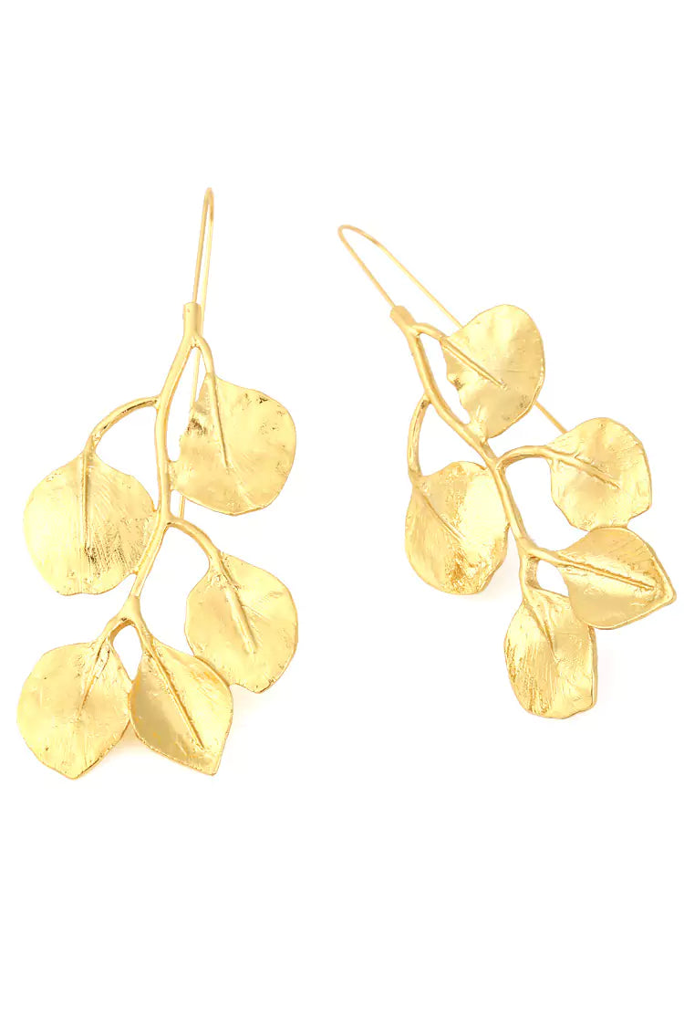 Carwyn Golden Leaves Earrings