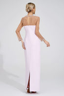 Ryvenor Pink Sheer Maxi Dress