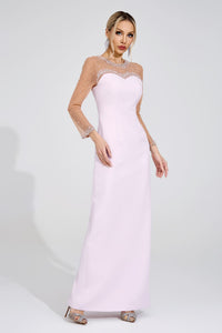 Ryvenor Pink Sheer Maxi Dress