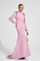 Amser Pink Diamond Maxi Dress