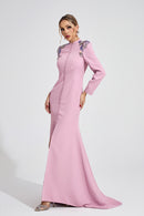 Amser Pink Diamond Maxi Dress