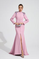 Amser Pink Diamond Maxi Dress