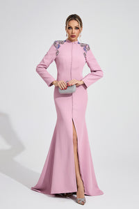 Amser Pink Diamond Maxi Dress