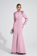 Amser Pink Diamond Maxi Dress