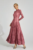 Firouz Pink Floral Maxi Dress