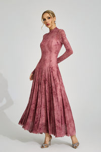 Firouz Pink Floral Maxi Dress