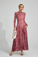 Firouz Pink Floral Maxi Dress