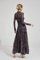 Firouz Black Floral Maxi Dress