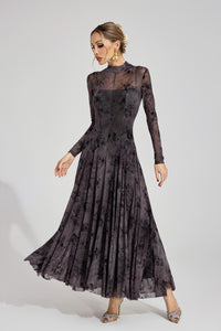 Firouz Black Floral Maxi Dress