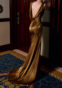 Neskava Draped Maxi Dress