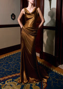 Neskava Draped Maxi Dress
