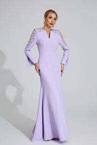 Einya Pearl Maxi Dress In Purple