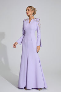 Einya Pearl Maxi Dress In Purple