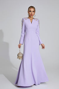 Einya Pearl Maxi Dress In Purple