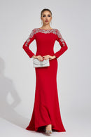 Baruna Red Diamond Maxi Dress