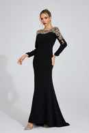 Baruna Gold-Shoulder Maxi Dress