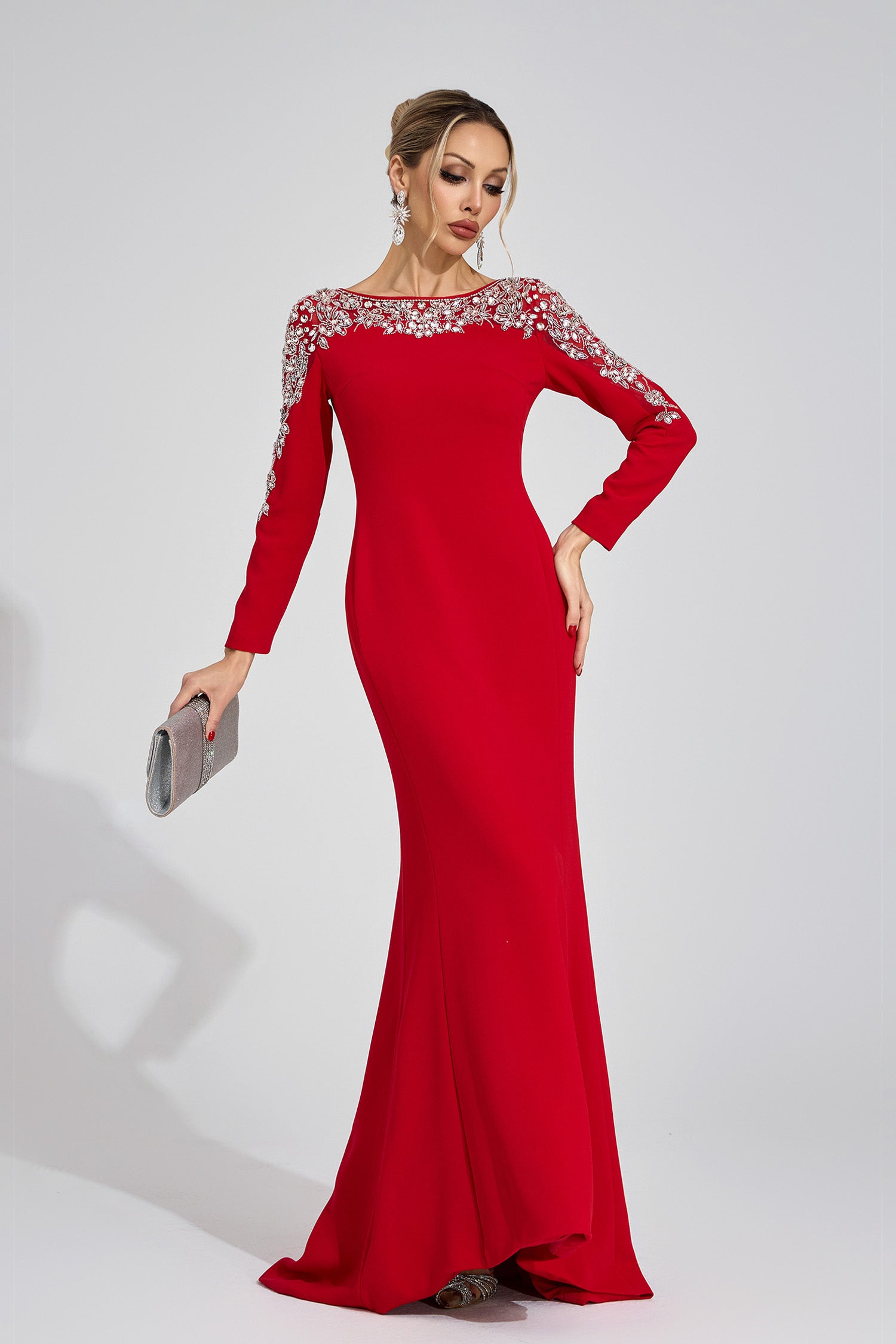 Baruna Red Diamond Maxi Dress
